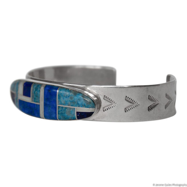 Vintage Blue White Zuni Bracelet - Image 3