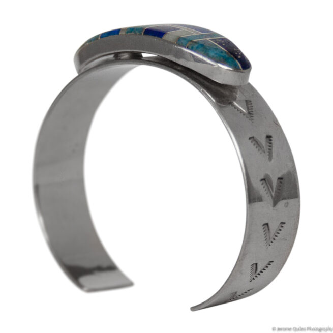 Vintage Blue White Zuni Bracelet - Image 5