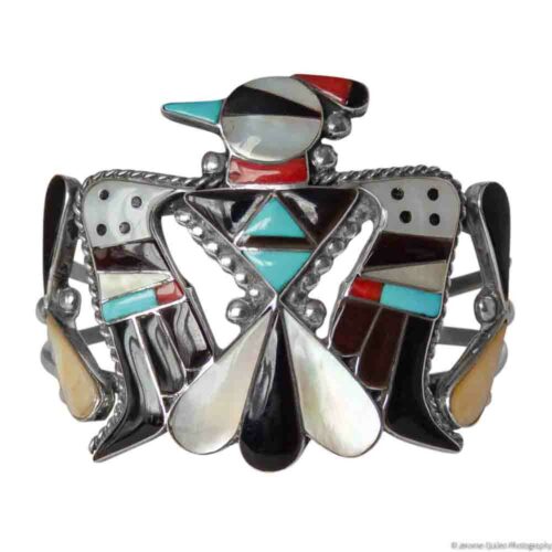 Zuni Inlay Thunderbird Bracelet
