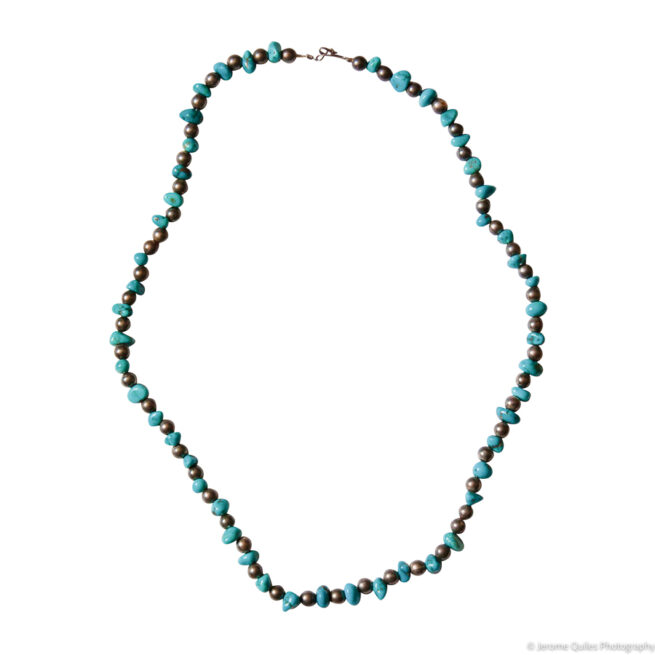 1950's Vintage Turquoise Silver Necklace