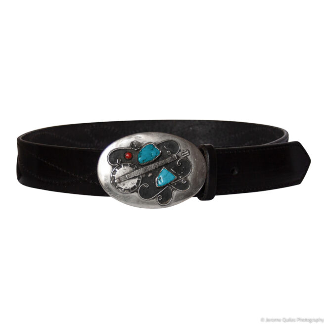 1960s Vintage Banjo Belt Buckle - Image 5