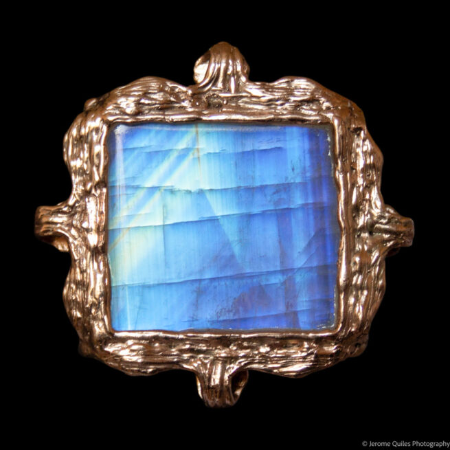 Pendentif Or 9K Pierre de Lune – Image 5