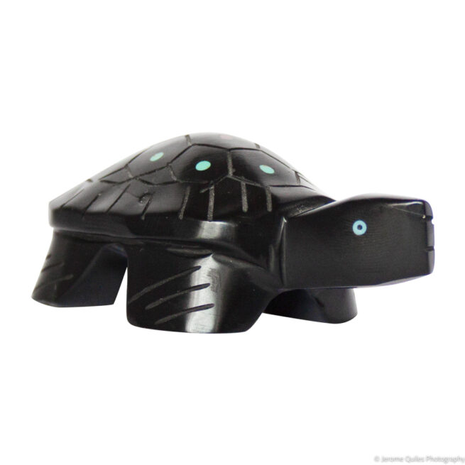 Black Turtle Zuni Carving - Image 2