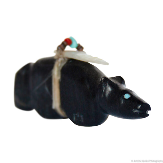 Sculpture Zuni Loup Noir – Image 3