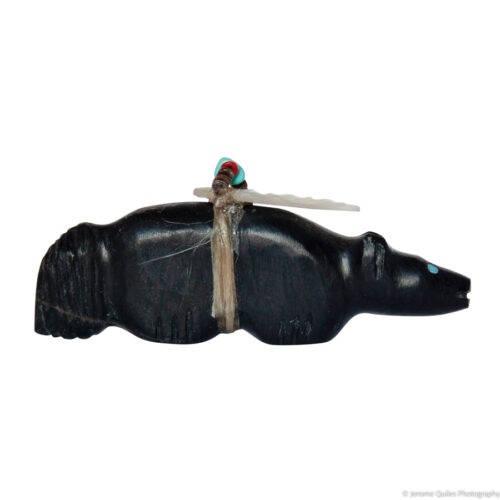 Black Wolf Zuni Carving