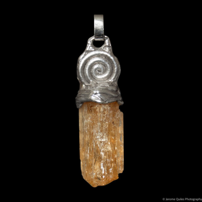 Golden Topaz Sterling Silver Necklace - Image 2