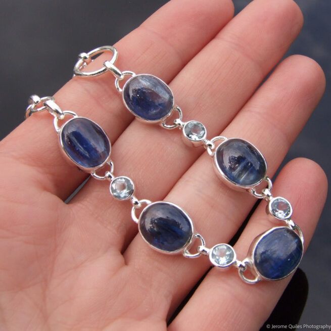 Kyanite Topaz Sterling Silver Bracelet - Image 2