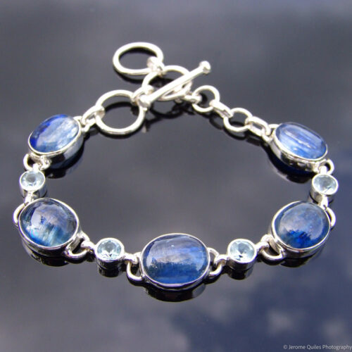 Kyanite Topaz Sterling Silver Bracelet