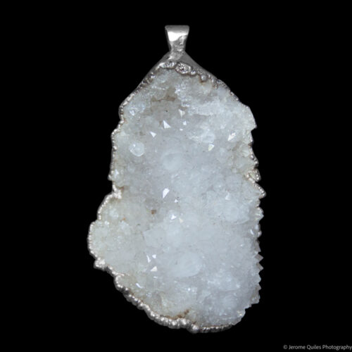 Large Druzy Quartz Pendant