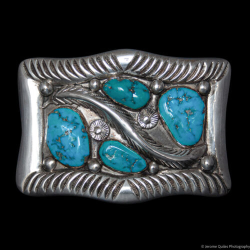 Mike Simplicio Turquoise Belt Buckle