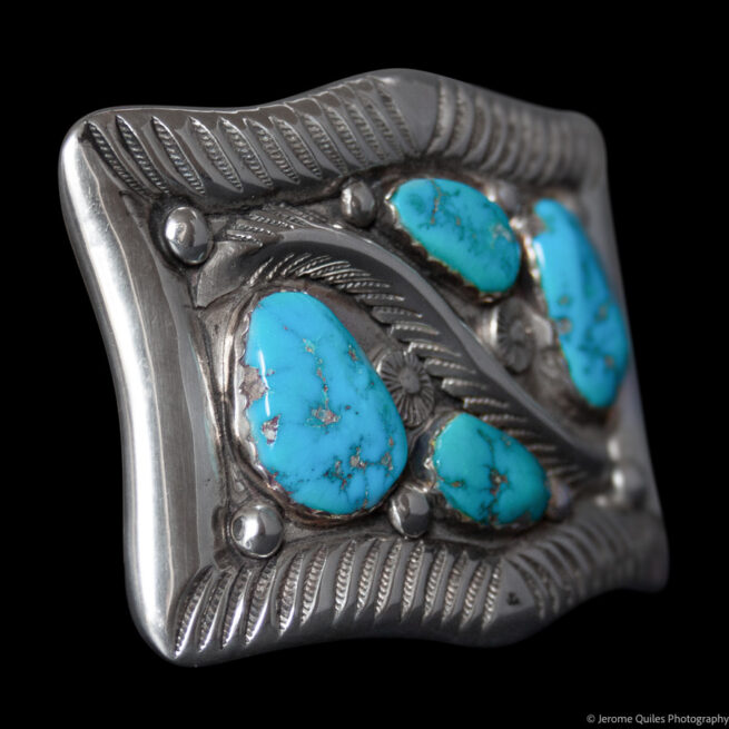 Mike Simplicio Turquoise Belt Buckle - Image 2