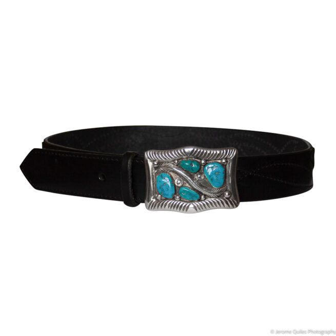 Mike Simplicio Turquoise Belt Buckle - Image 4