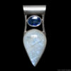 Moonstone Kyanite Silver Pendant