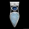 Moonstone Kyanite Silver Pendant - Image 4