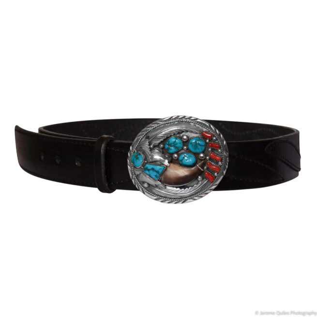 Navajo Bear Claw Belt Buckle - Image 5