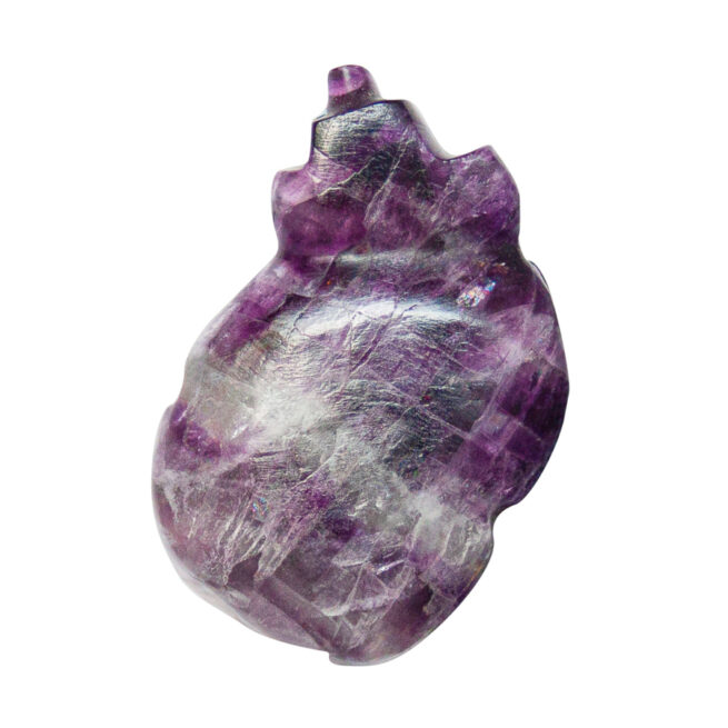 Purple Fluorite Badger Carving