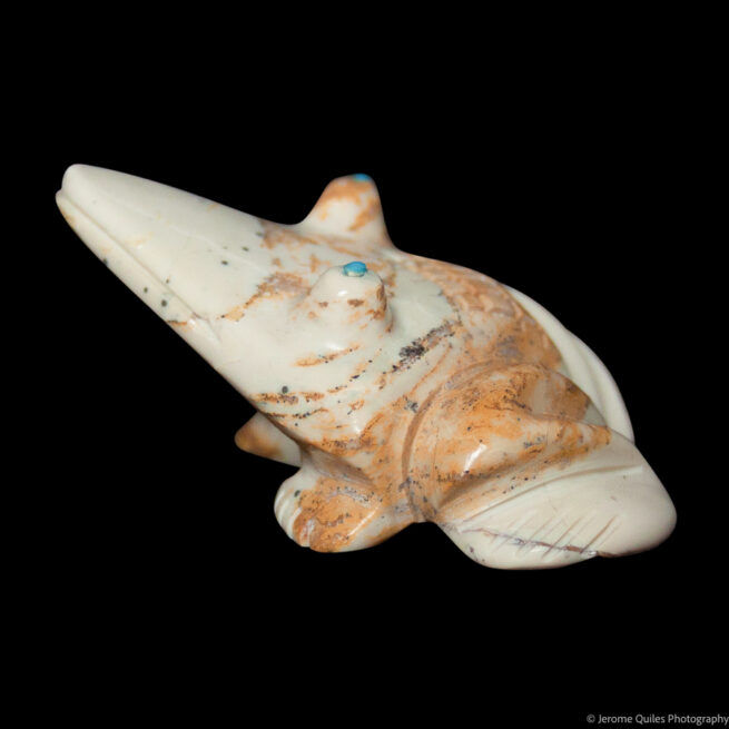 Small Brown Frog Carving - Image 4