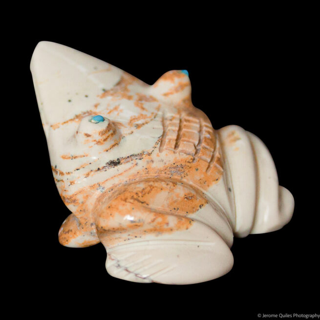 Small Brown Frog Carving - Image 5