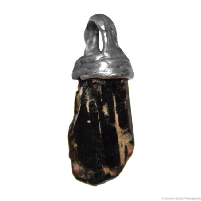 Pendentif Argent Sterling Tourmaline Noire – Image 2