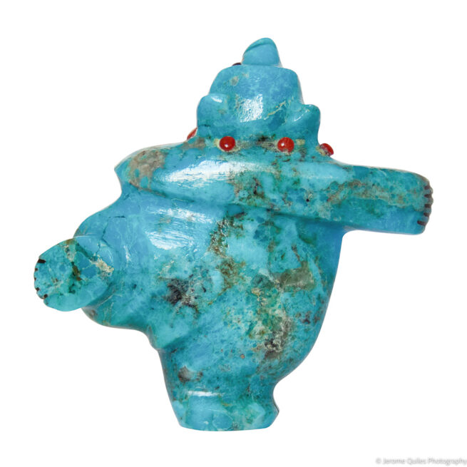 Zuni Turquoise Bear Carving - Image 4
