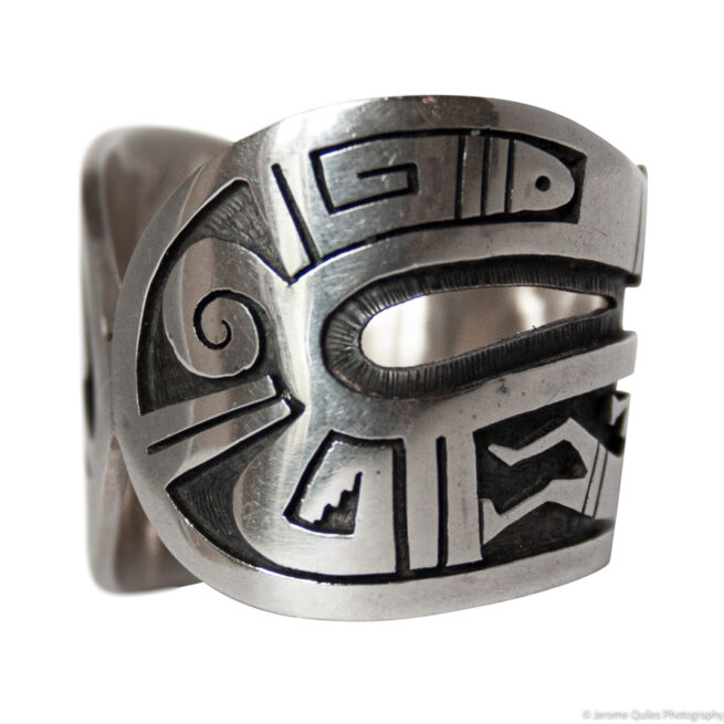 Hopi Silver Snake Ring - Image 3