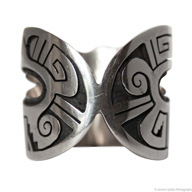Hopi Silver Snake Ring - Image 4