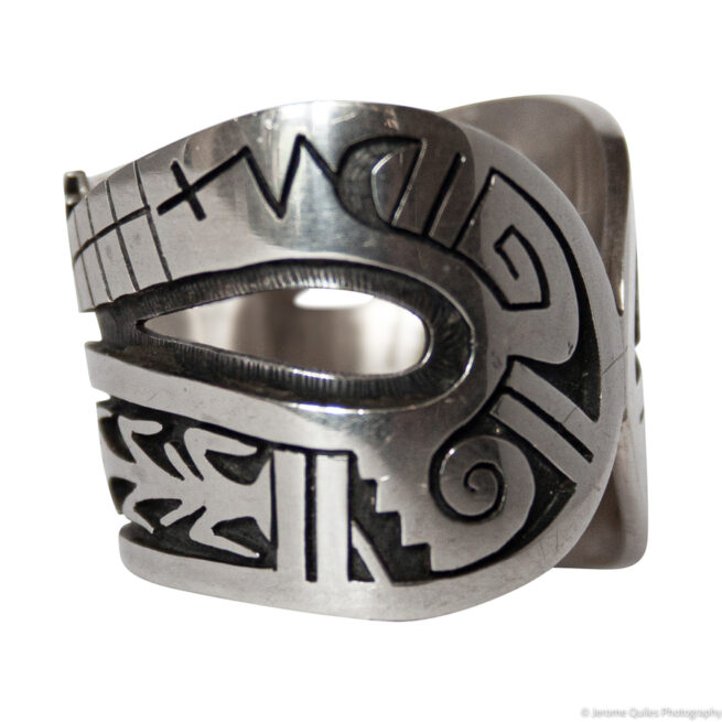 Hopi Silver Snake Ring - Image 5