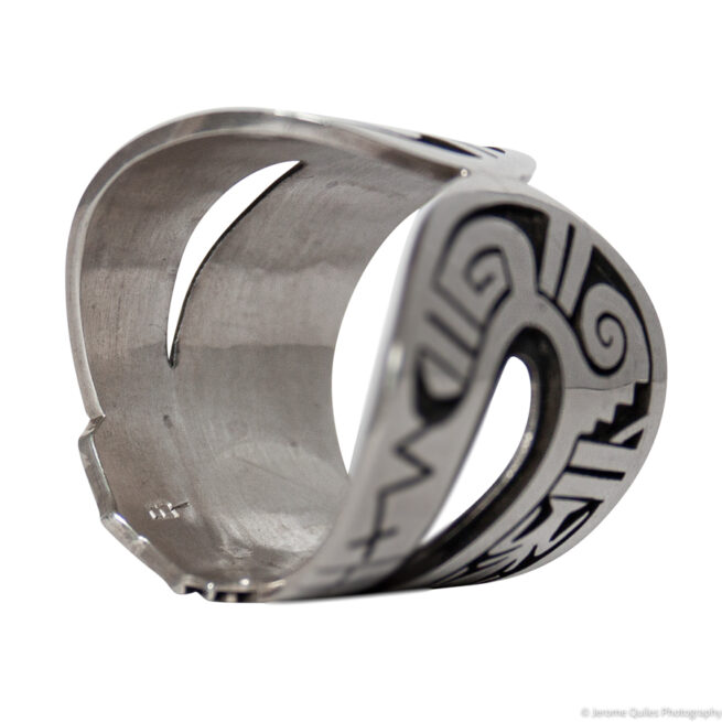 Hopi Silver Snake Ring - Image 7