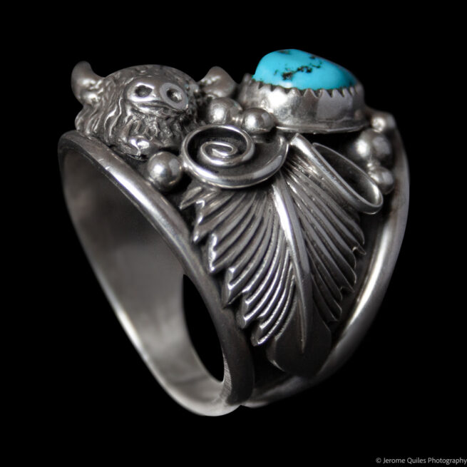 Navajo Buffalo Ring - Image 4