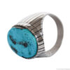 Navajo Mens Turquoise Ring - Image 4