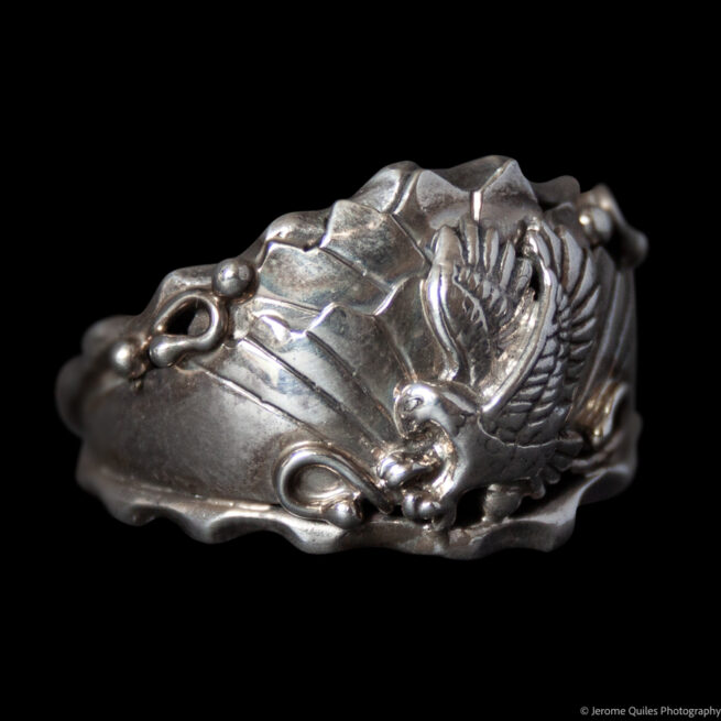 Navajo Silver Eagle Ring - Image 2