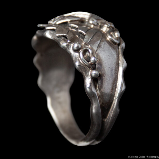 Navajo Silver Eagle Ring - Image 6