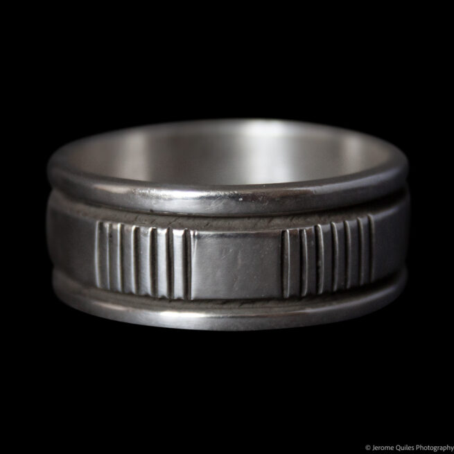 Navajo Silver Mens Ring - Image 2