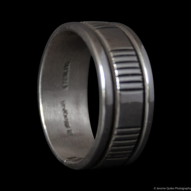 Navajo Silver Mens Ring - Image 3
