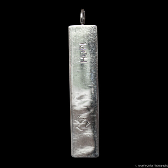 Rectangular Silver Hopi Pendant - Image 3