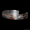 Silver Copper Feather Bracelet - Image 3