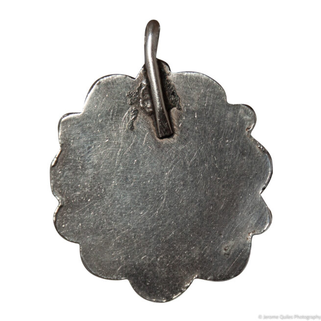 Silver Crown Turquoise Pendant - Image 3