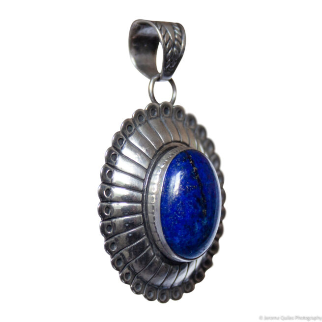 Pendentif Navajo Argent Lapis – Image 2