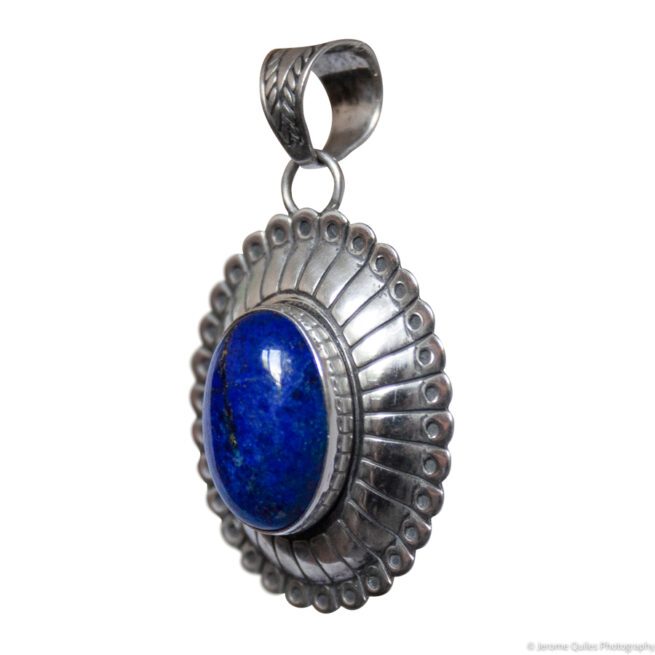 Pendentif Navajo Argent Lapis – Image 3