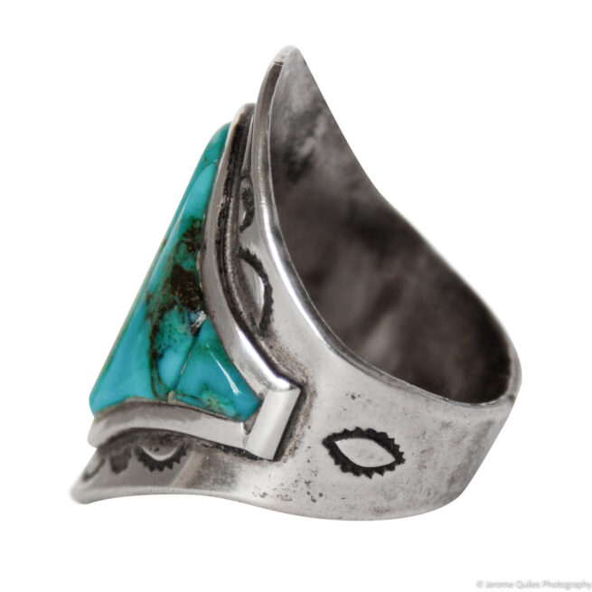 Tapered Zuni Turquoise Ring - Image 5