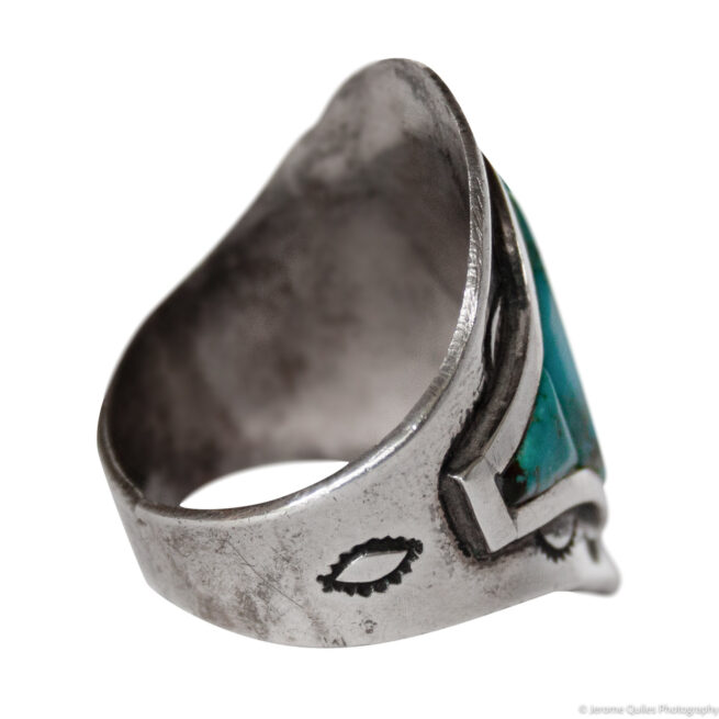 Tapered Zuni Turquoise Ring - Image 4