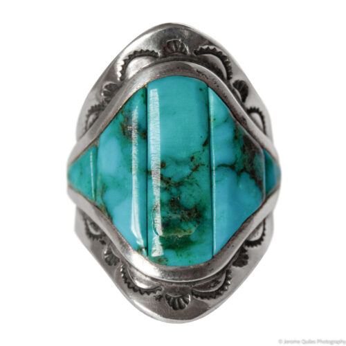 Tapered Zuni Turquoise Ring