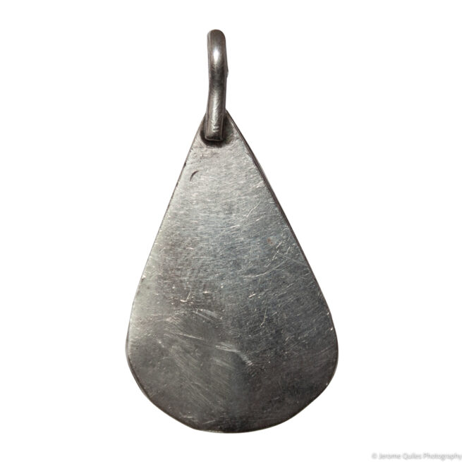 Turquoise Coral Teardrop Pendant - Image 4