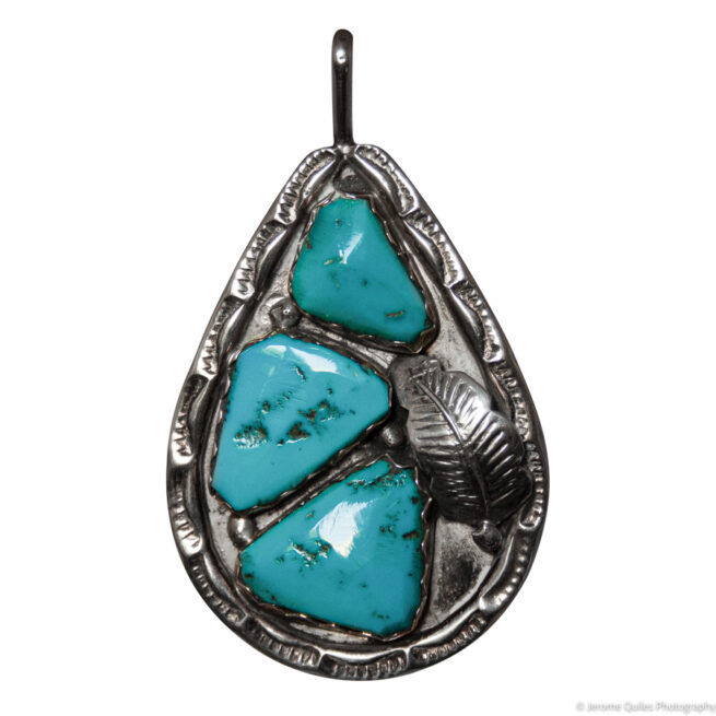 Vintage Alan Penketewa Turquoise Pendant