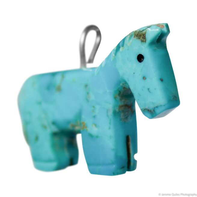 Pendentif Zuni Cheval Turquoise – Image 2
