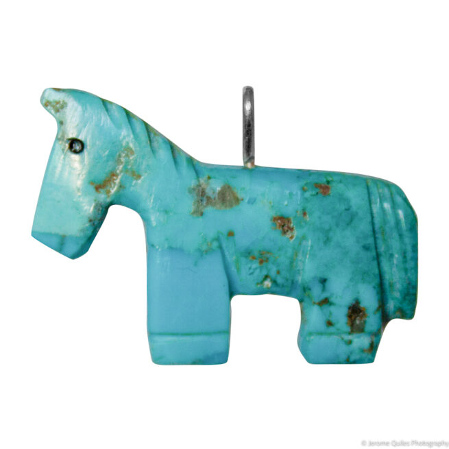 Pendentif Zuni Cheval Turquoise – Image 3