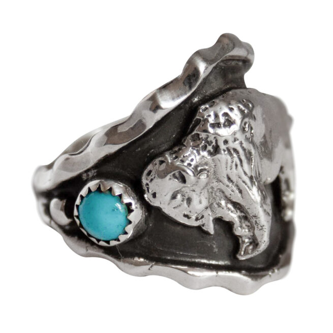 Native American Buffalo Ring - Image 2