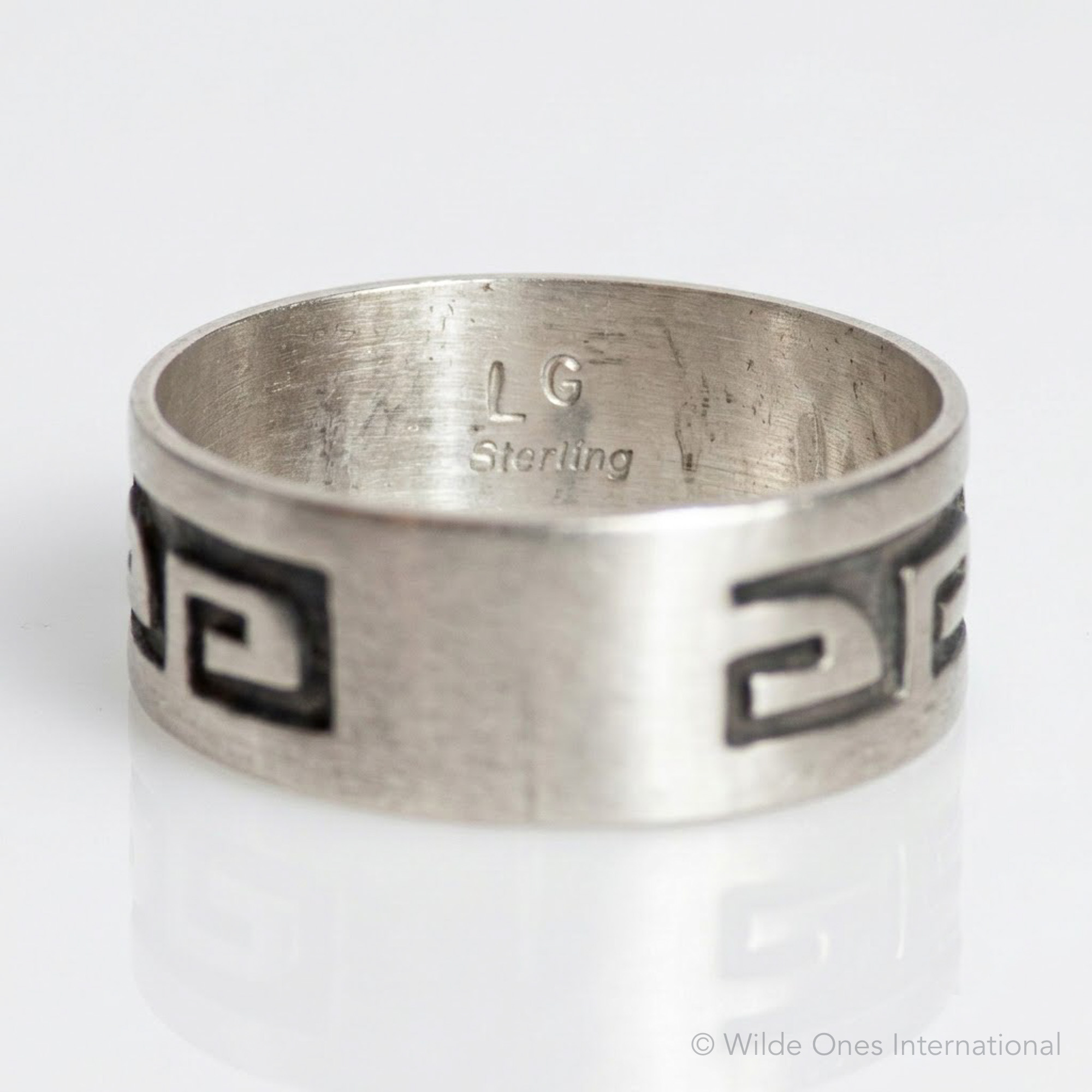 Bague Argent Bande Hopi – Image 3