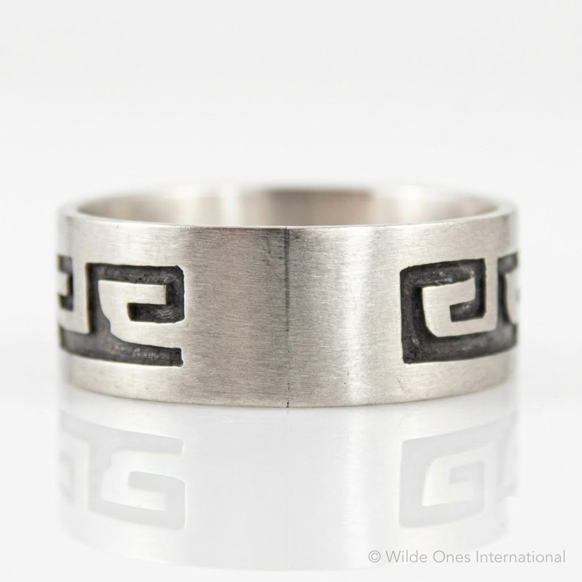 Bague Argent Bande Hopi – Image 2