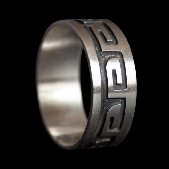 Silver Hopi Band Ring - Image 4